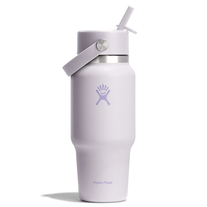 24 oz (710 ml) Wide Mouth Travel Bottle with Flex Straw Cap