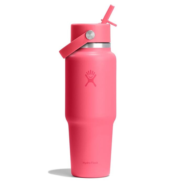32 oz (946 ml) Wide Mouth Travel Bottle with Flex Straw Cap