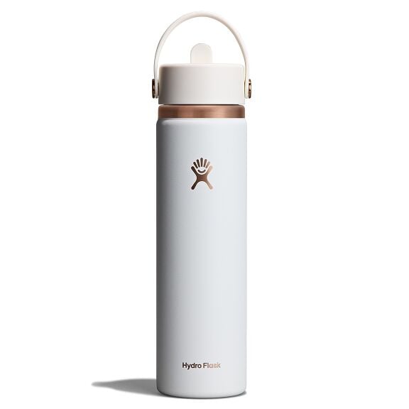 24 oz (710 ml) Wide Mouth with Flex Straw Cap - Chalk White Arc