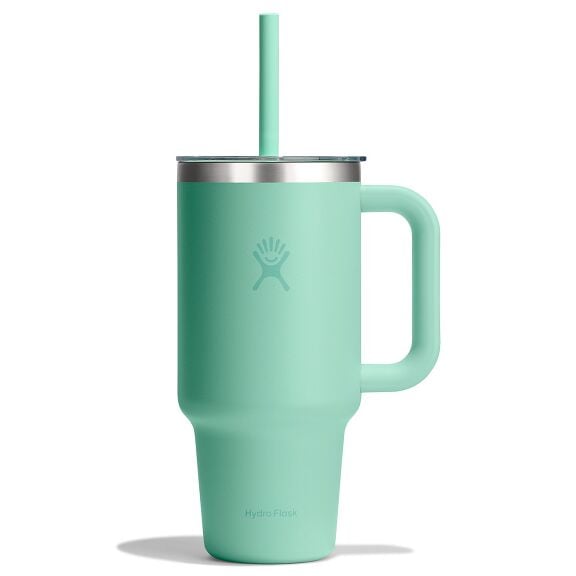 32 oz (946 ml) Travel Tumbler Clear Lid - Mermaid Green