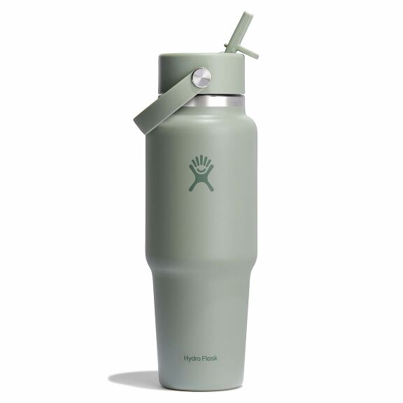 32 oz (946 ml) Wide Mouth Travel Bottle with Flex Straw Cap - Tonal Agave