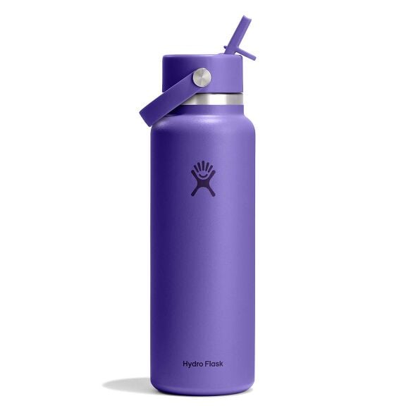40 oz Wide Mouth with Flex Straw Cap - Utopia Purple