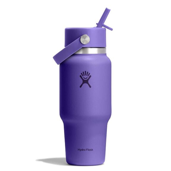 24 oz Travel Bottle with Flex Straw Cap - Utopia Purple