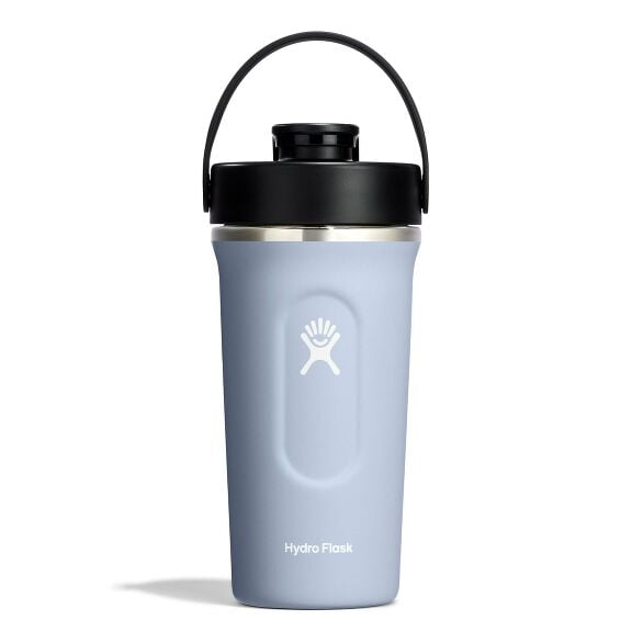 24 oz Insulated Shaker Bottle - Surf - White Logo