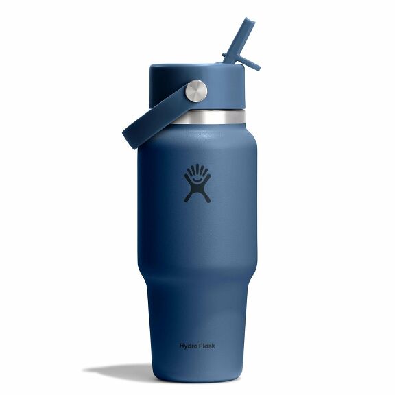 24 oz Wide Flex Straw Travel Bottle - Harbor Blue