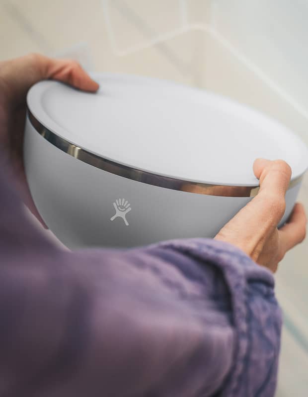 Person holding a Hydro Flask Outdoor Kitchen Bowl